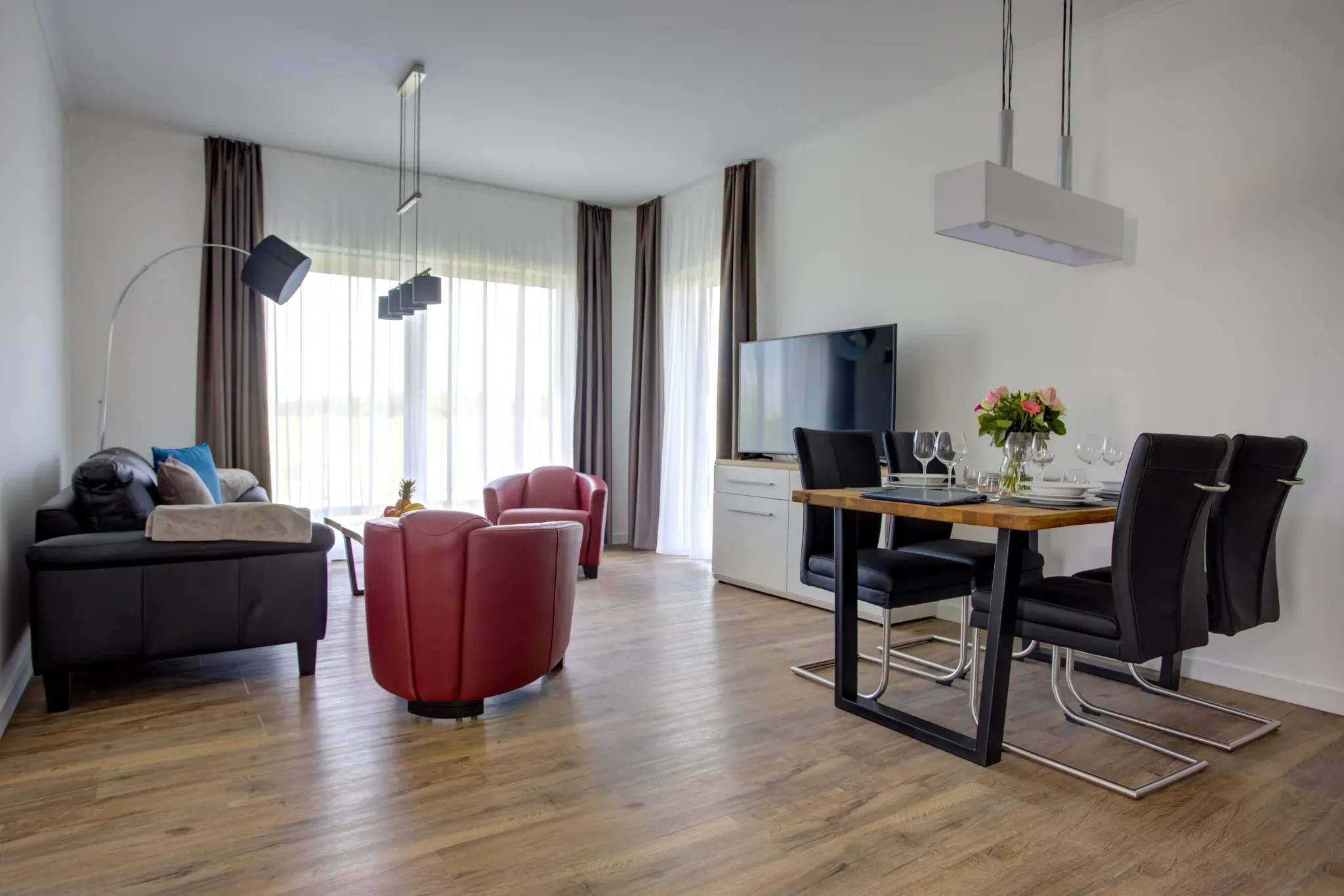 Wohnzimmer - Ferienwohnung 1 - Villa Zeitlos