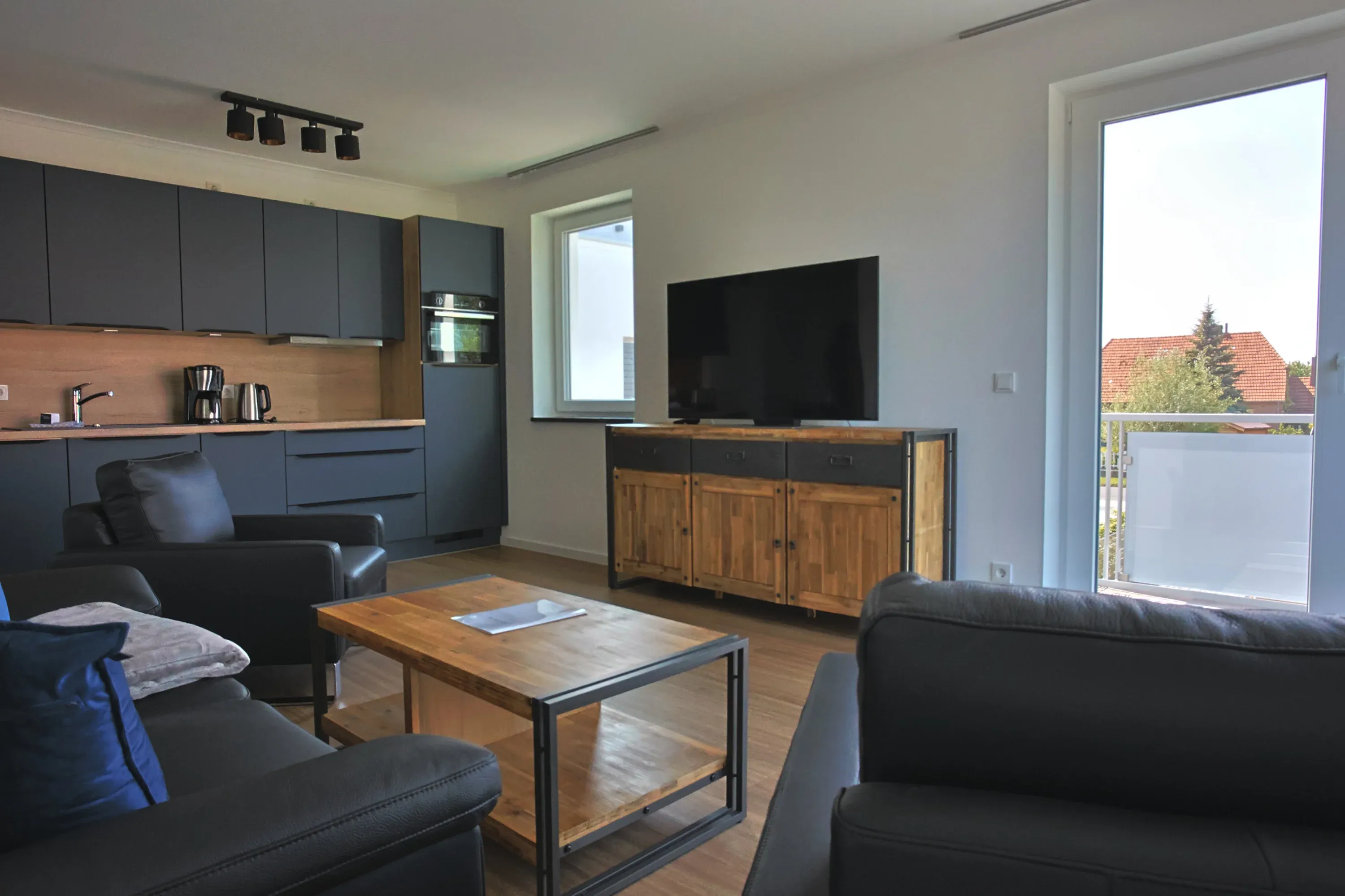 Wohnzimmer - Ferienwohnung 7 - Villa Baltic Star