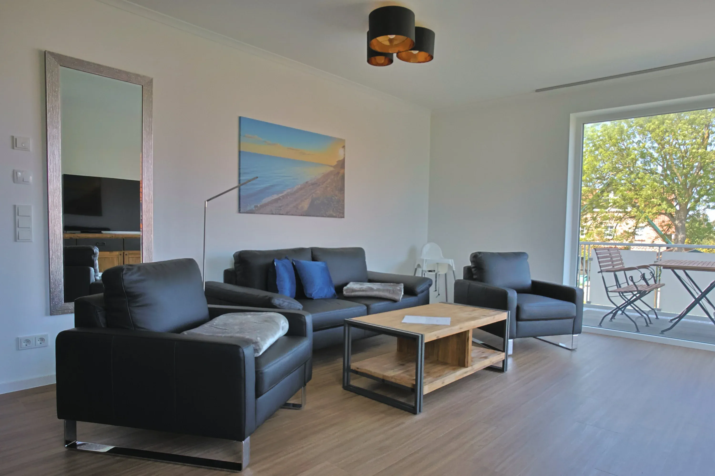 Wohnzimmer - Ferienwohnung 8 - Villa Baltic Star