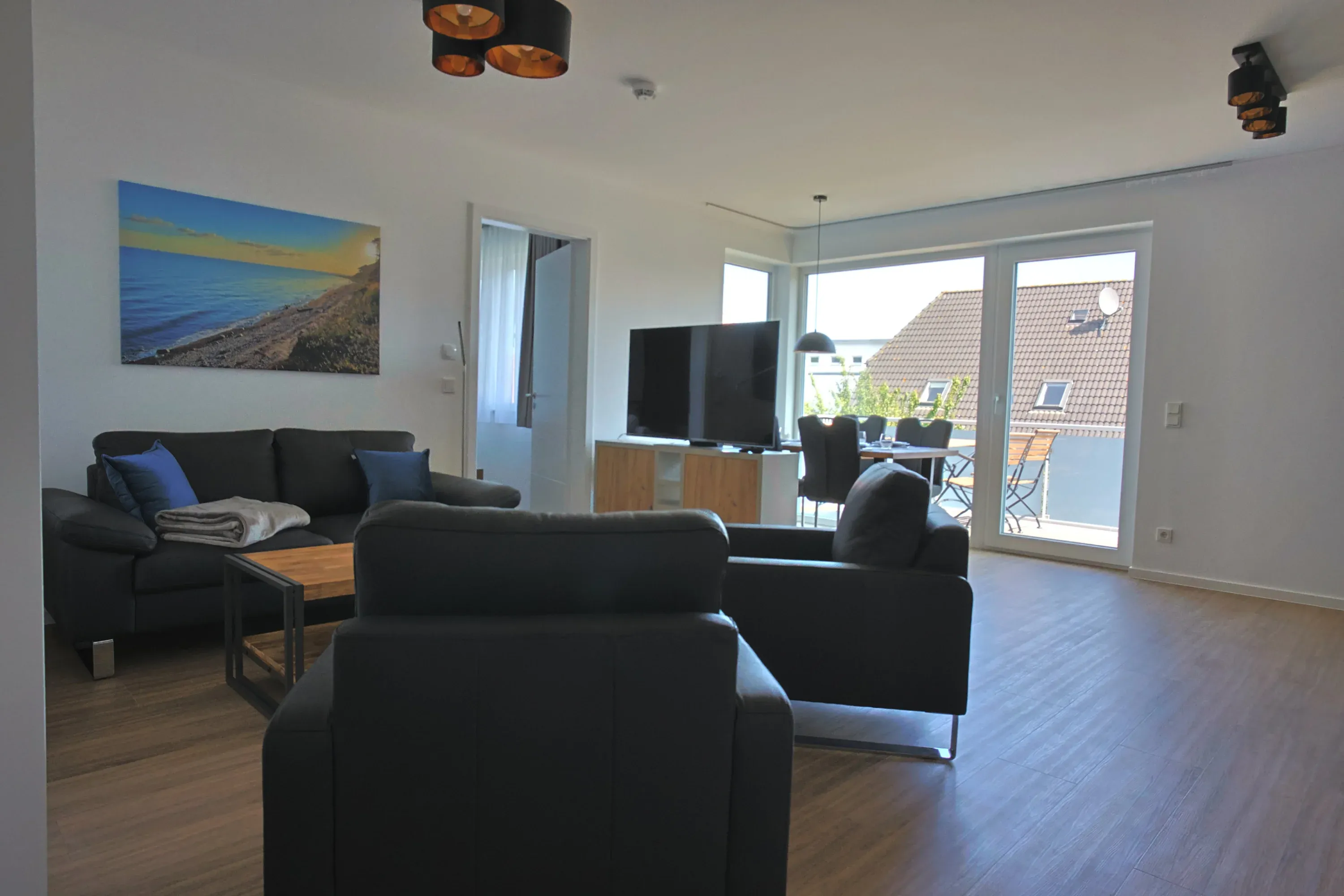 Wohnzimmer - Ferienwohnung 9 - Villa Baltic Star