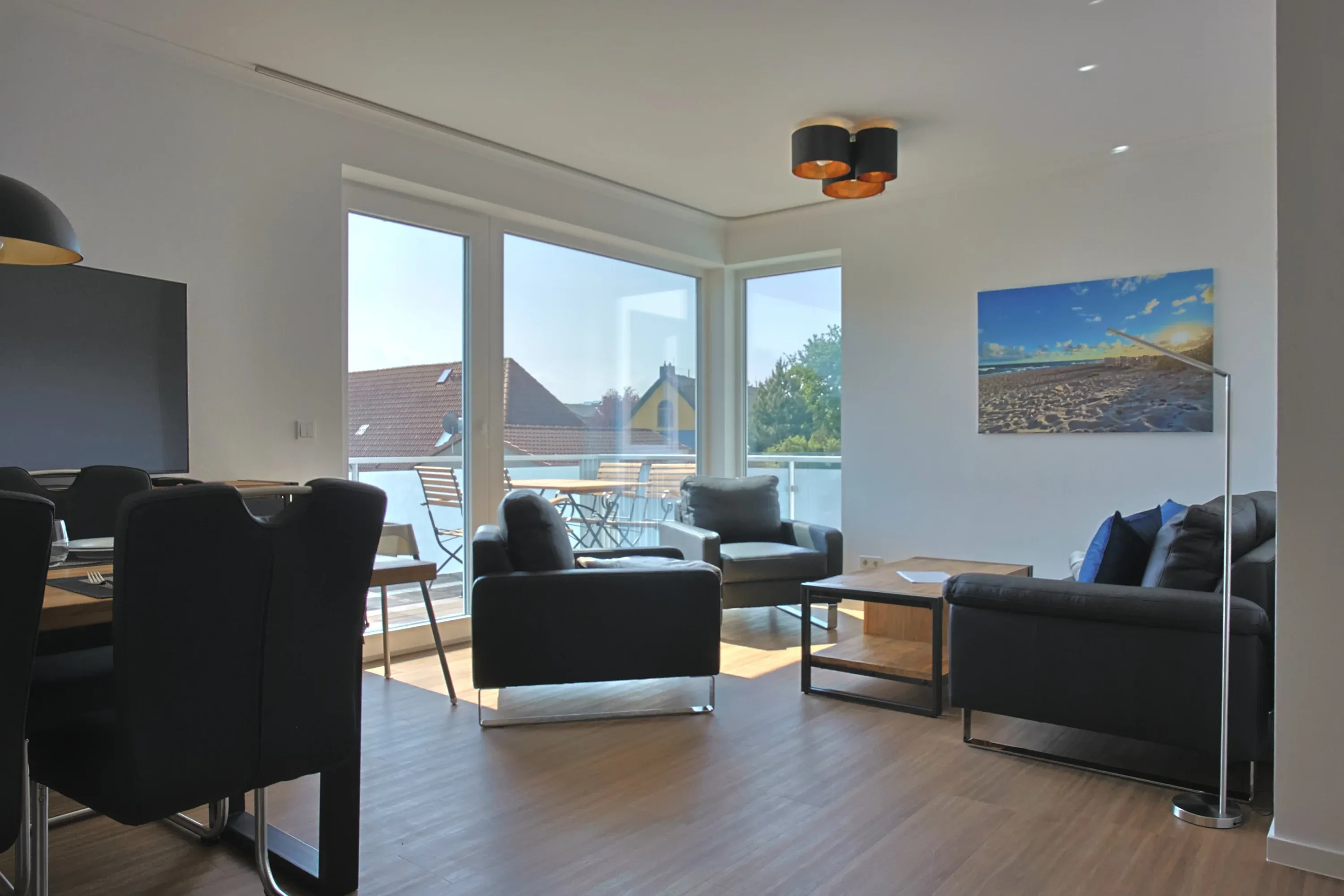 Wohnzimmer - Ferienwohnung 10 - Villa Baltic Star