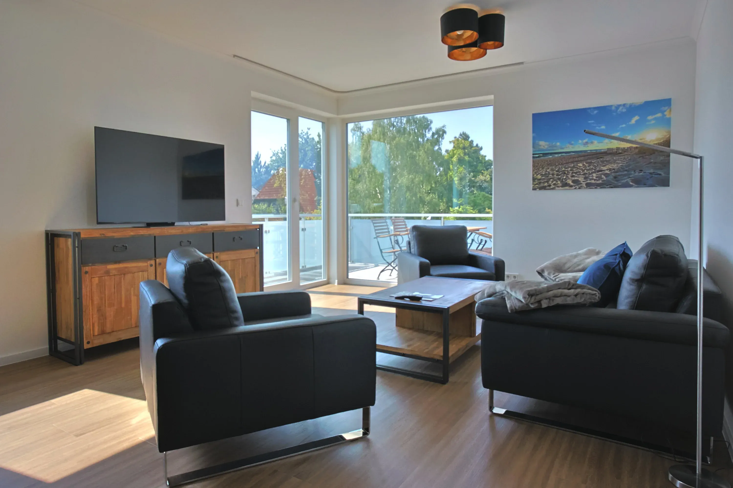 Wohnzimmer - Ferienwohnung 11 - Villa Baltic Star