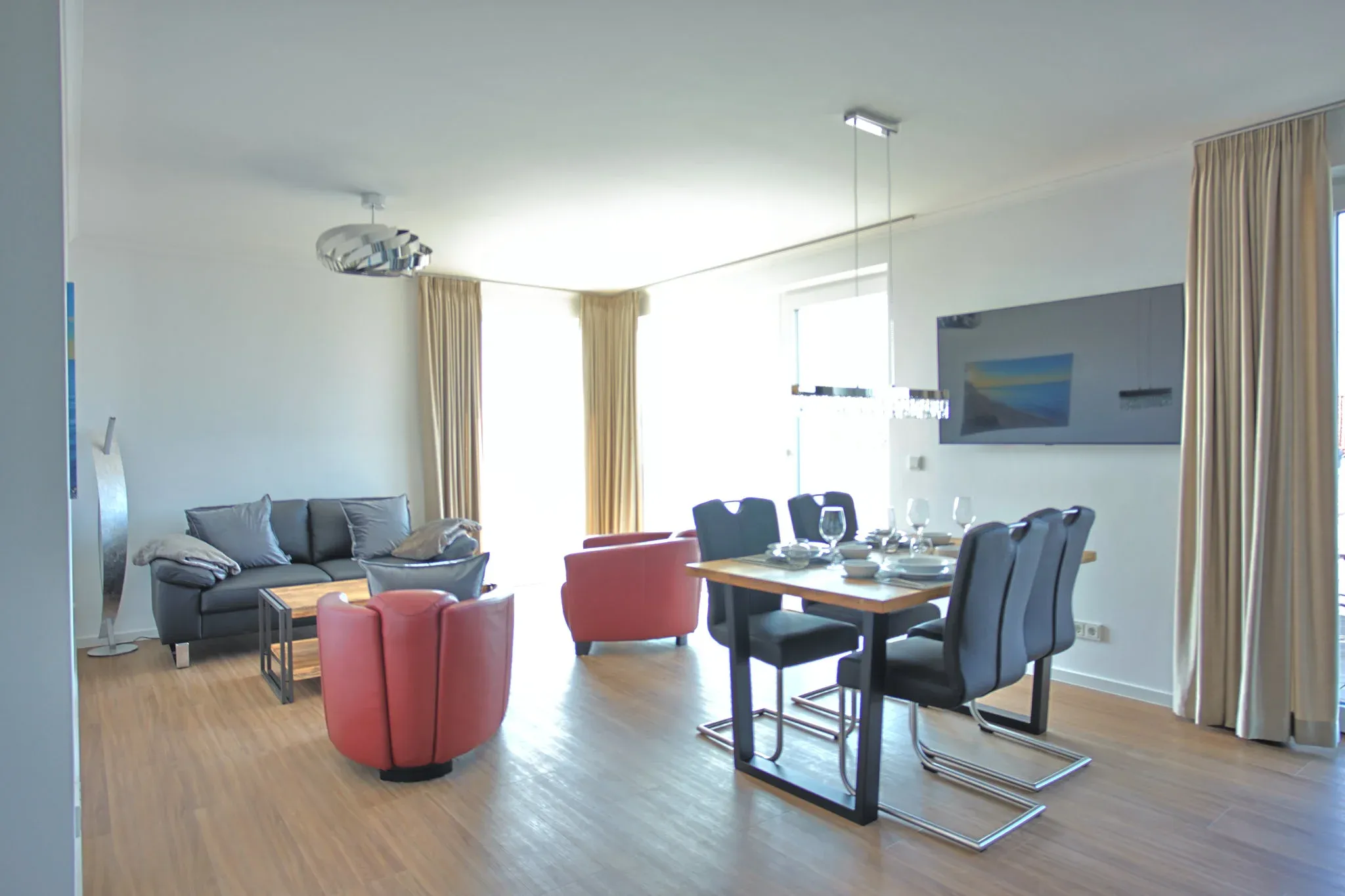 Wohnzimmer - Ferienwohnung 13 - Villa Baltic Star