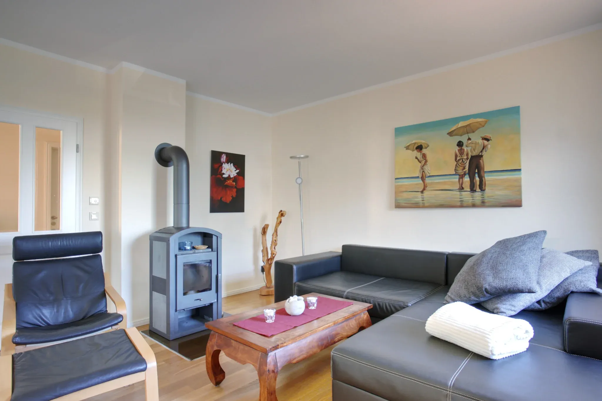 Wohnzimmer - Ferienwohnung 4 - Strandvilla Börgerende